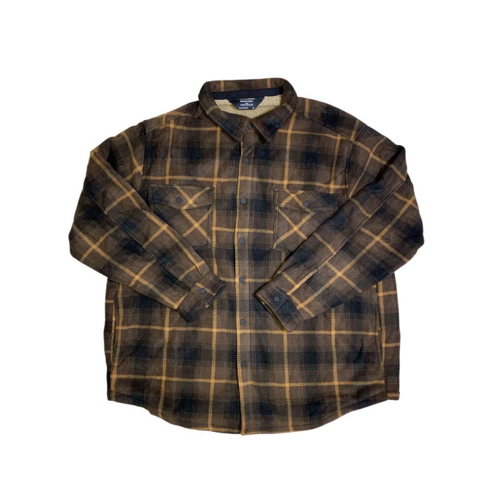 Member's Mark Men's Fleece Shacket Sherpa Lined with Side Pockets Size Medium